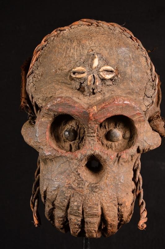 An Authentic African Bakongo Voodoo Mask DR Congo Africa Afrika Afrique 2221
