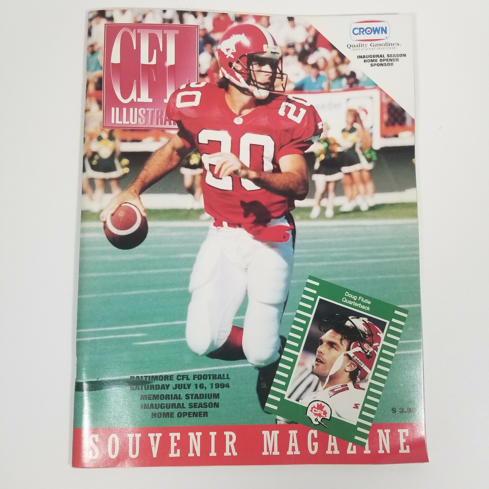 Vintage CFL Illustrated Souvenir Magazine Baltimore Stallions Doug Flutie 1994 Vintage CFL Illustrated Souvenir Magazine Baltimore Stallions Doug Flutie 1994