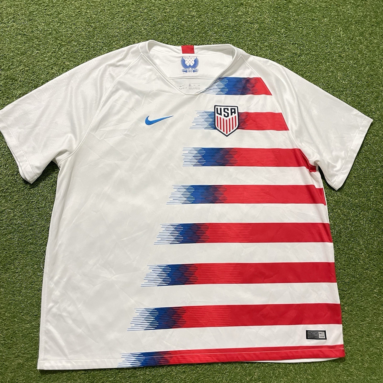 Nike USMNT USA Soccer Jersey Mens 3XL White Red Blue 2018 Authentic 893902-100 Nike USMNT USA Soccer Jersey Mens 3XL White Red Blue 2018 Authentic 893902-100