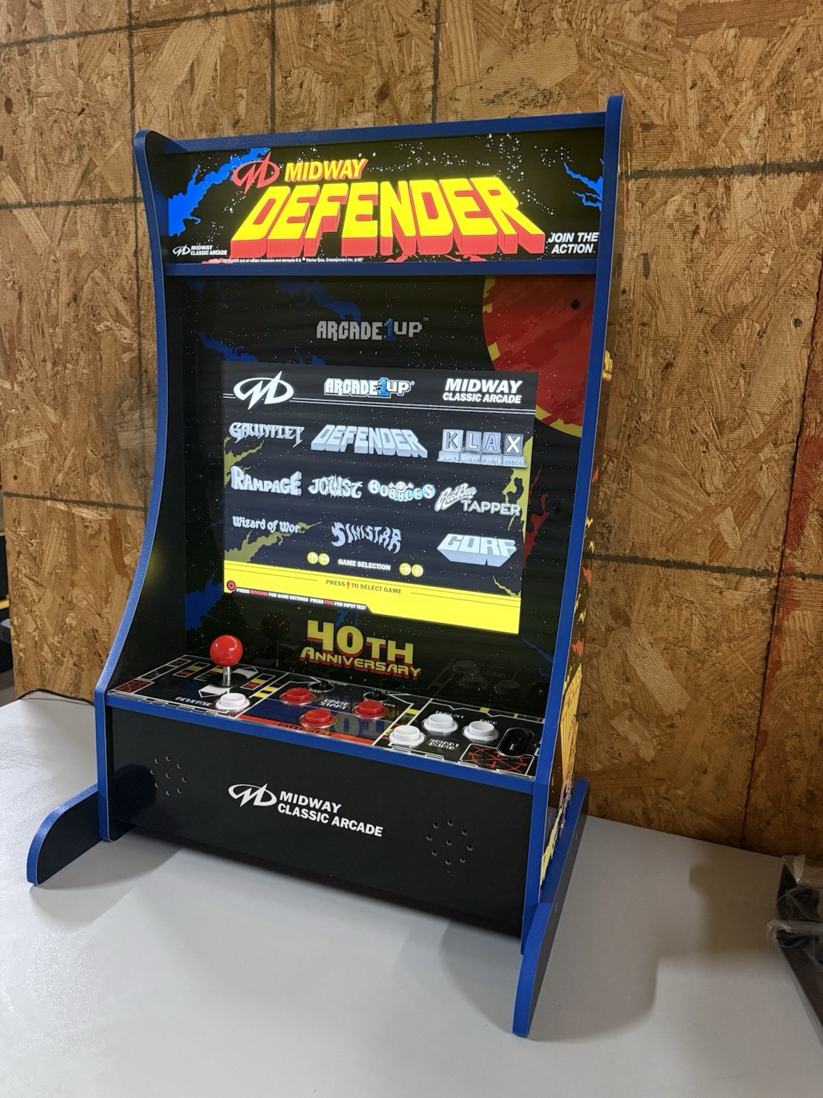 MINT Arcade1UP Defender Partycade Williams Cabinet 10 Games in 1 Sinistar Gorf