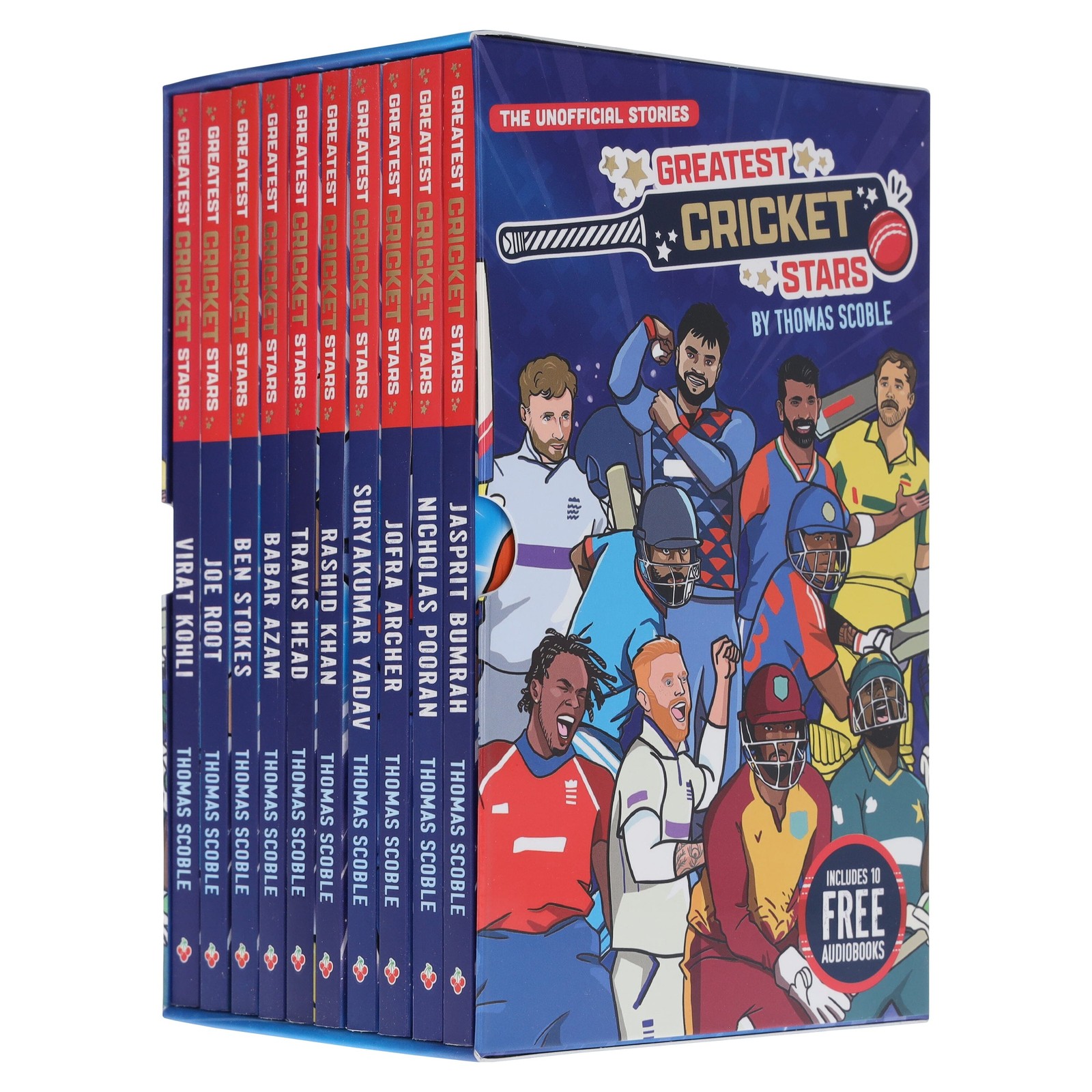 The Greatest Cricket Stars by Thomas Scoble 10 Books Box Set - Ages 7-9 - PB