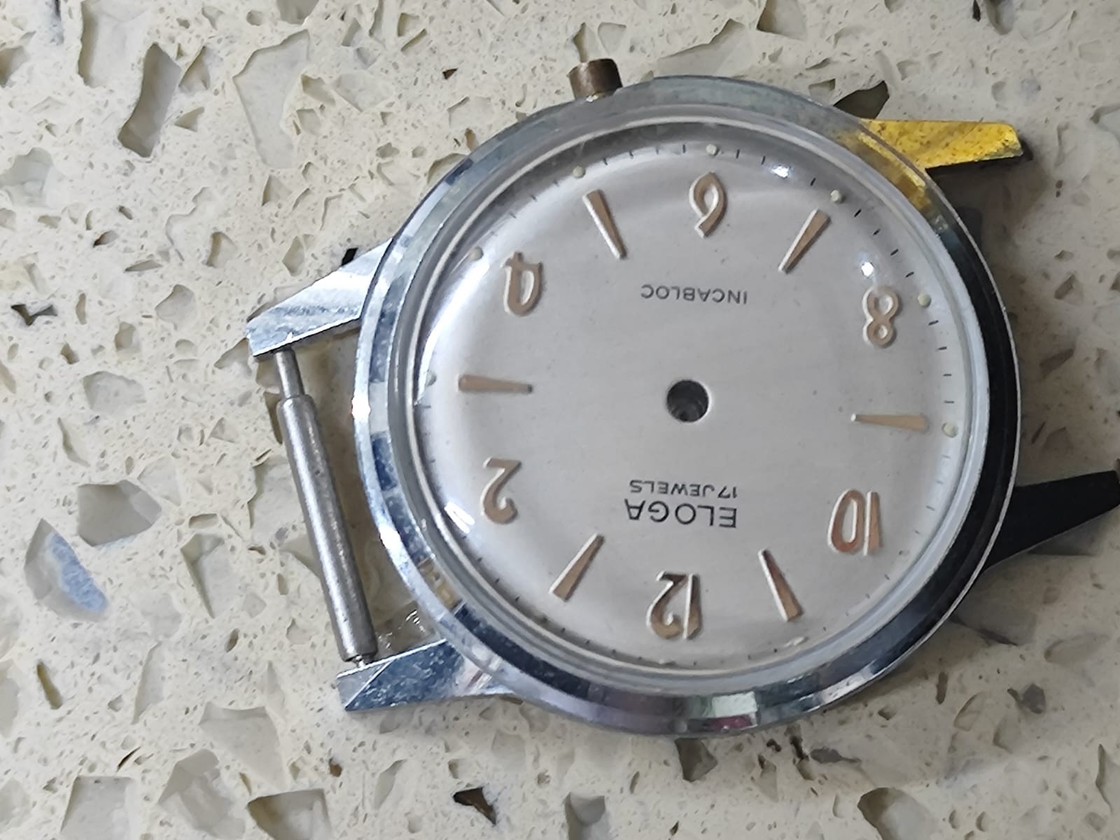Vintage  Swiss Watch ELOGA Antimagnet 32mm with Dial  NOS