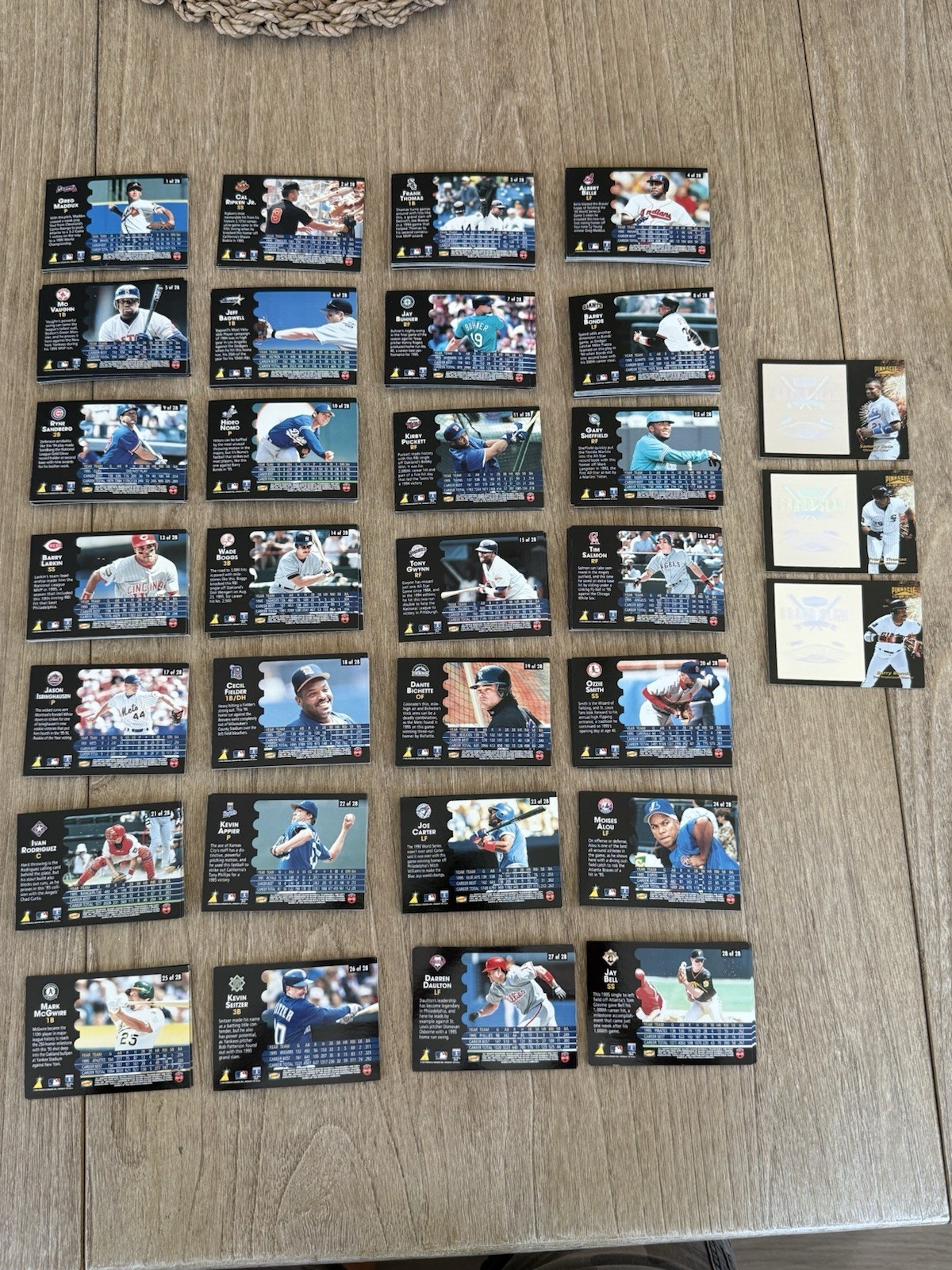 1996 Pinnacle Denny\'s Hologram Cards 2 Complete Sets 3 Grand Slam & Duplicates