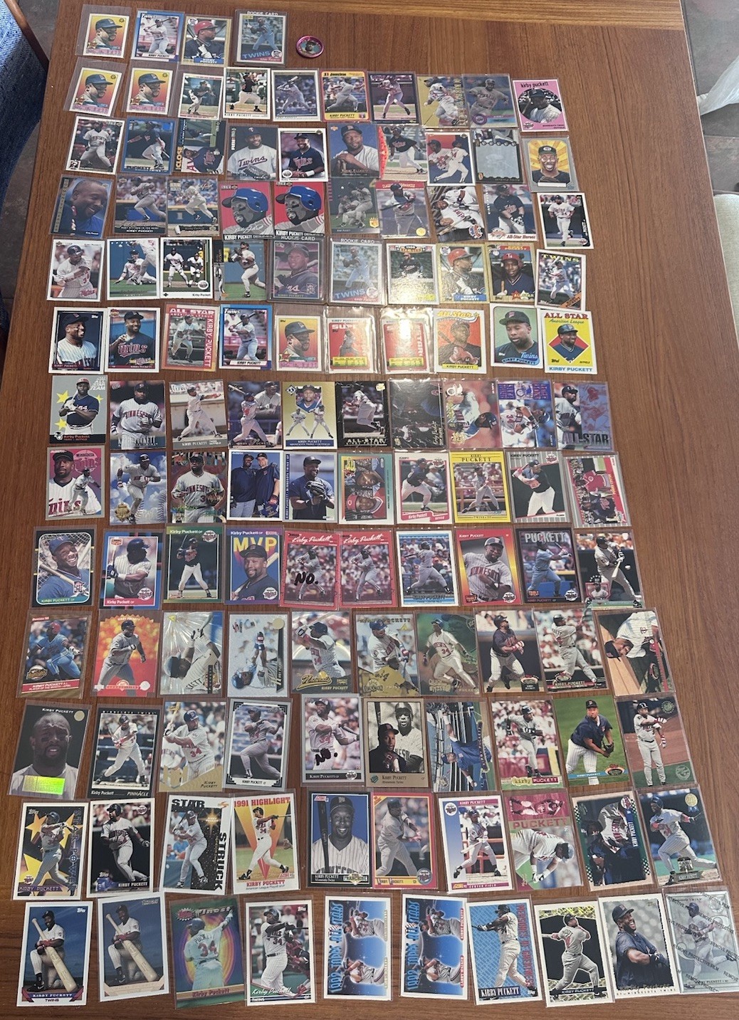 Kirby Puckett 125 Card Lot. No Dups.  Rookies, Premium, Insert OPC Gold Die-cut