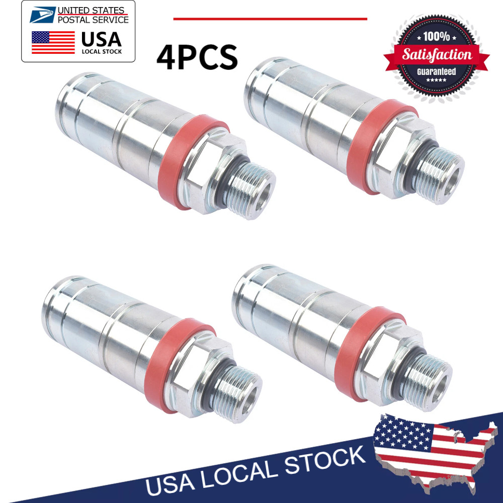 4PCS Hydraulic Female Quick Release Coupling For John Deere 6420 6400 6800 7430