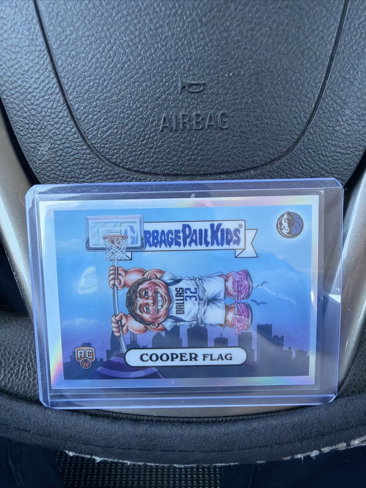 Cooper Flag 2025-26 Bowman Garbage Pail Kids SSP #BGP-1 RC Mavericks Rookie
