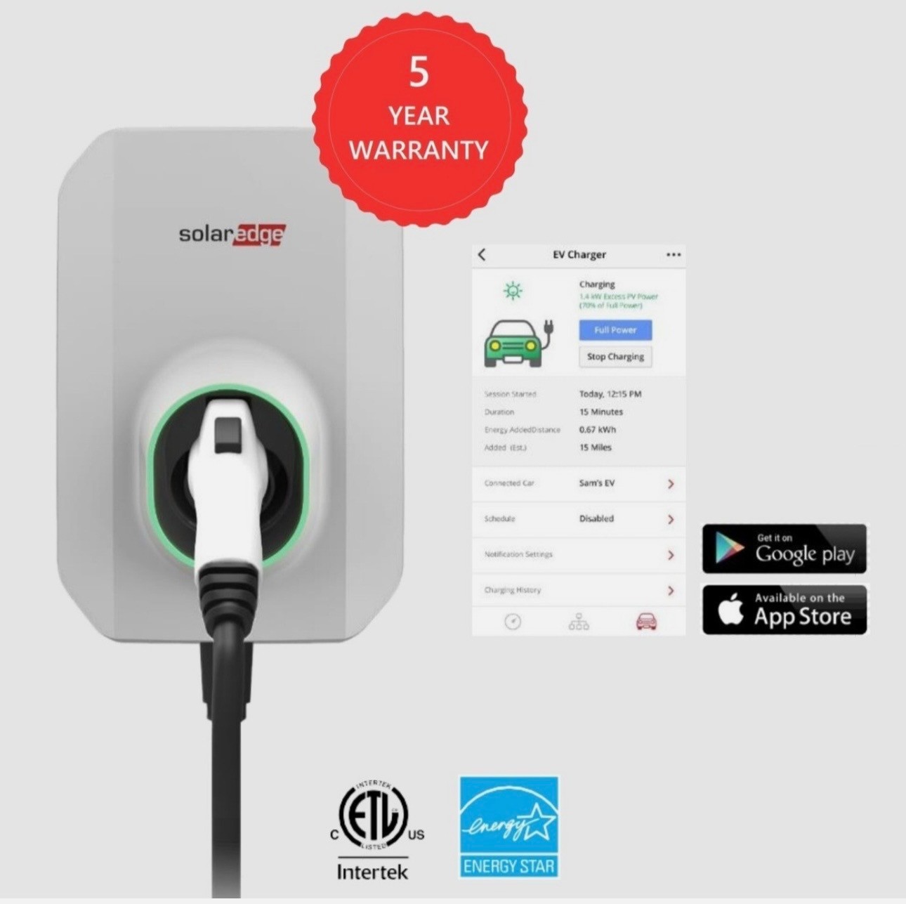 SolarEdge Level 2 EV Charger - Brand New Factory Sealed Box SE-EV-SA-KIT-LJ40P