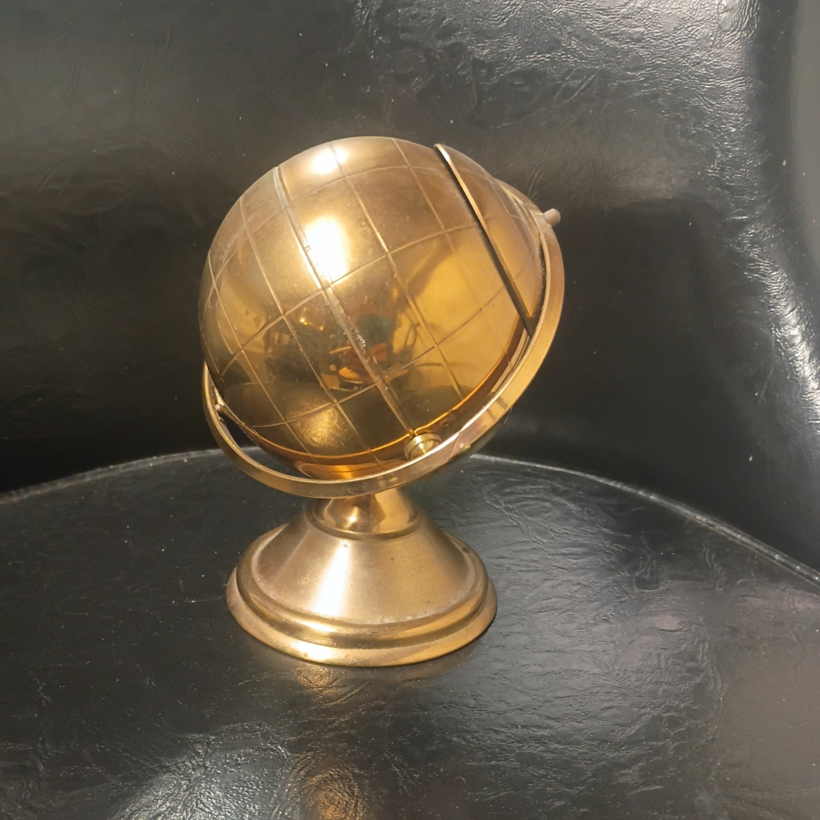 vintage mid century modern brass globe stand cigarette dispenser holder ashtray vintage mid century modern brass globe stand cigarette dispenser holder ashtray