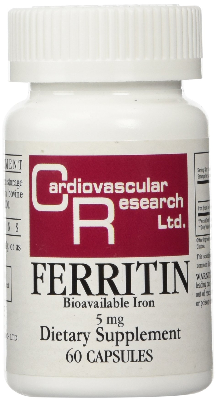 Ferritin Iron Supplement 60 Capsules Maximum Absorption Bioavailable 5mg Ferritin Iron Supplement 60 Capsules Maximum Absorption Bioavailable 5mg
