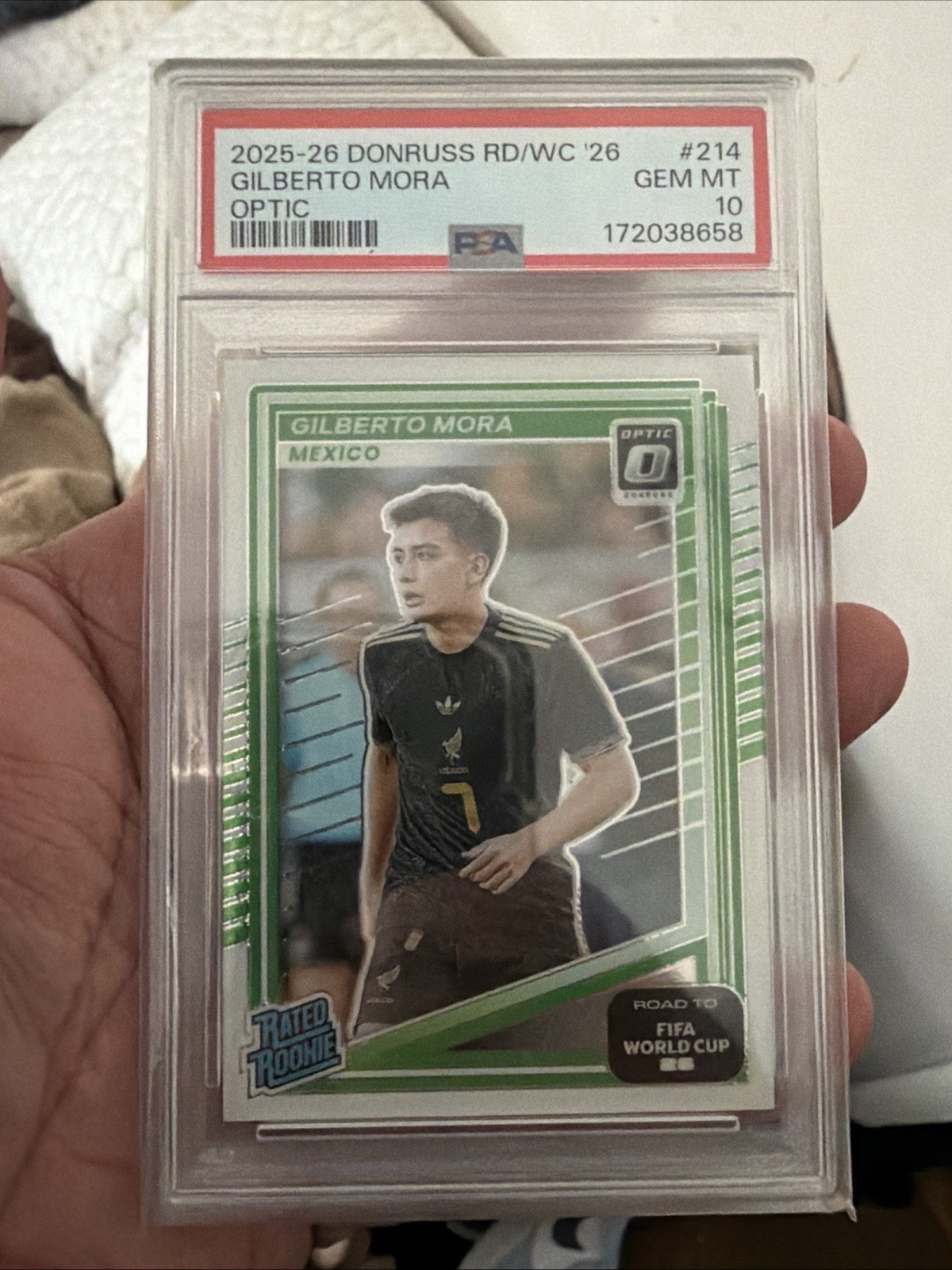 2025-26 Panini Donruss Road to Fifa World Cup - Rated Rookie Gilberto Mora #214 2025-26 Panini Donruss Road to Fifa World Cup - Rated Rookie Gilberto Mora #214