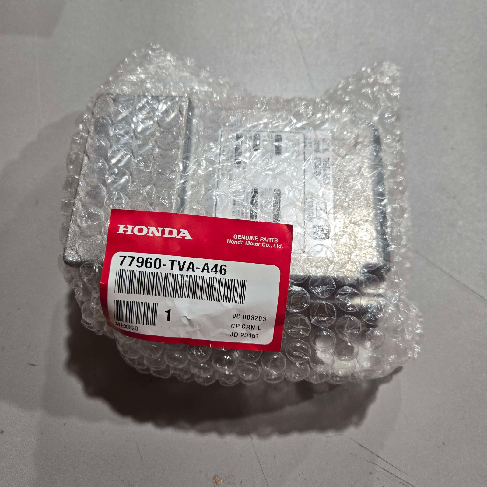 2018-2020 HONDA ACCORD CONTROL UNIT ASSEMBLY NEW GENUINE OEM PART 77960-TVA-A46