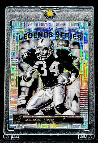 BO JACKSON DIAMOND MOJO REFRACTOR HOLO NFL CARD - RAIDERS