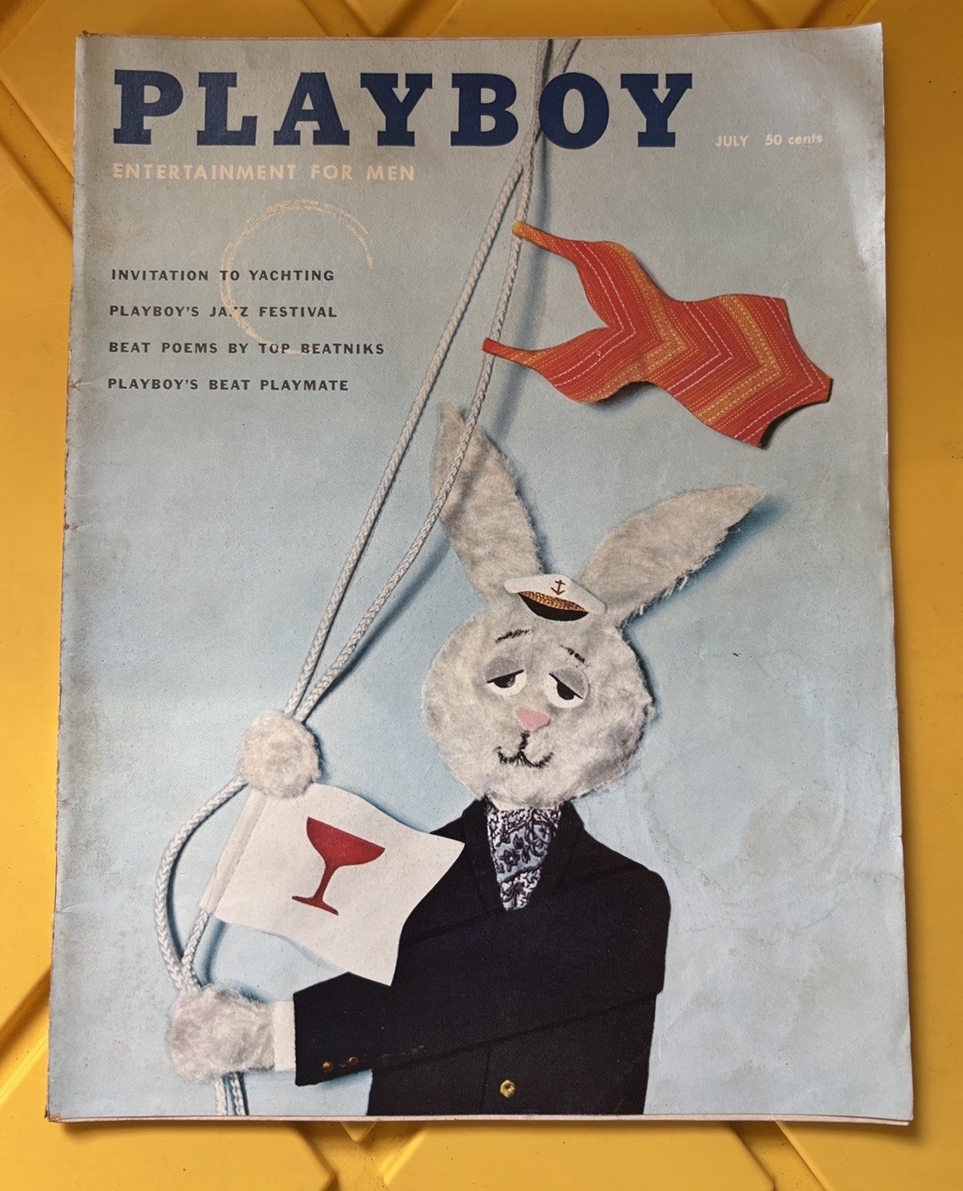 Vintage PLAYBOY Magazine July 1959 Issue Centerfold Intact