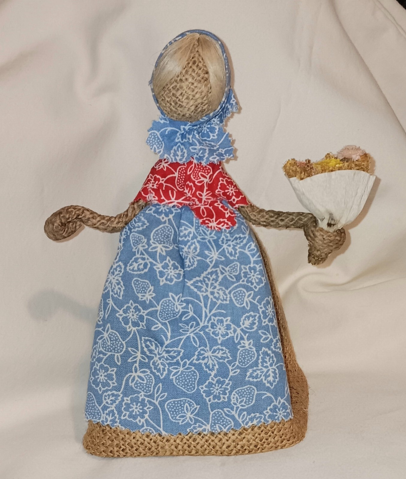 Fransart Vintage Folk Art Rope Doll 8.5