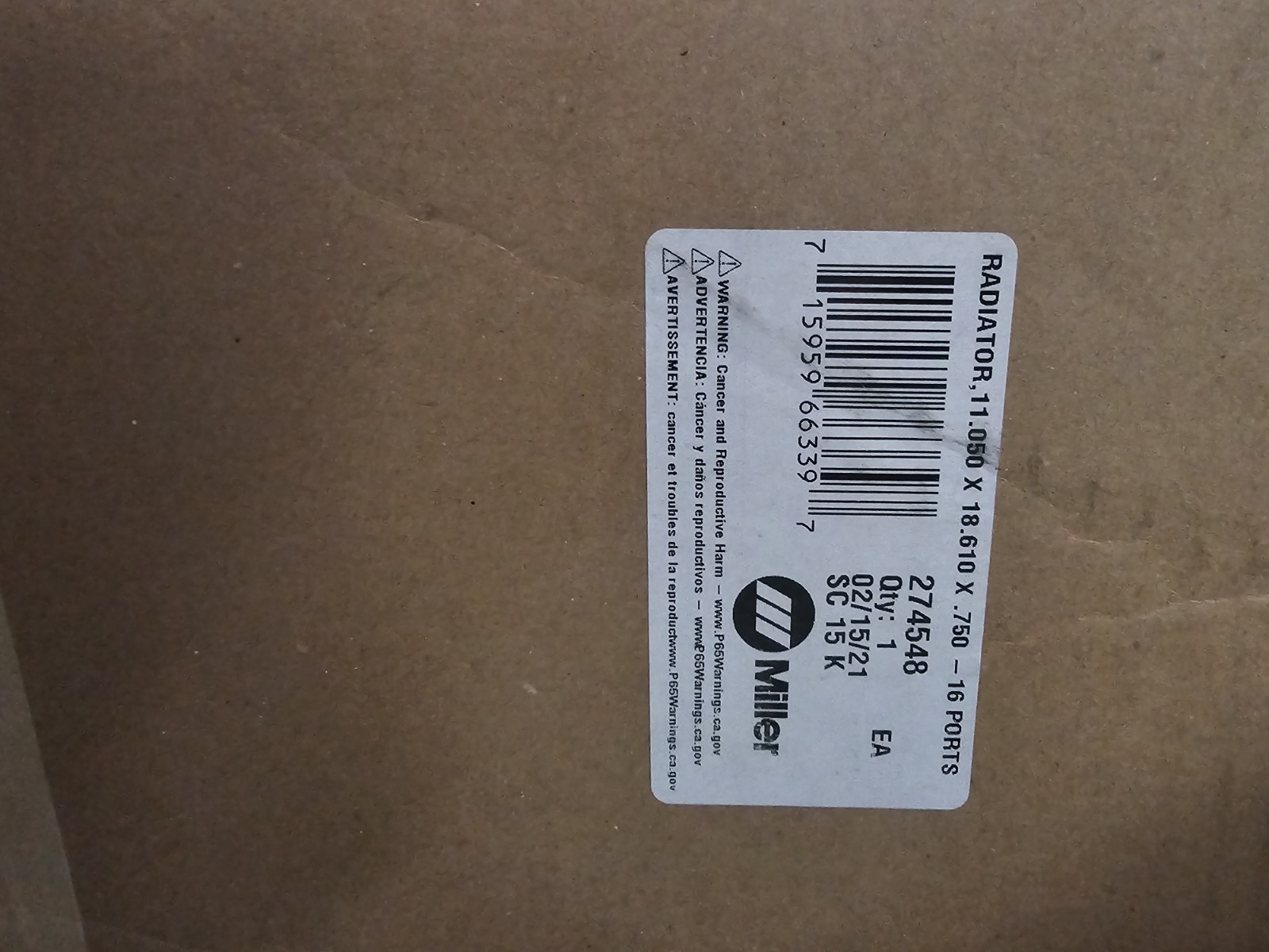 Miller 274548