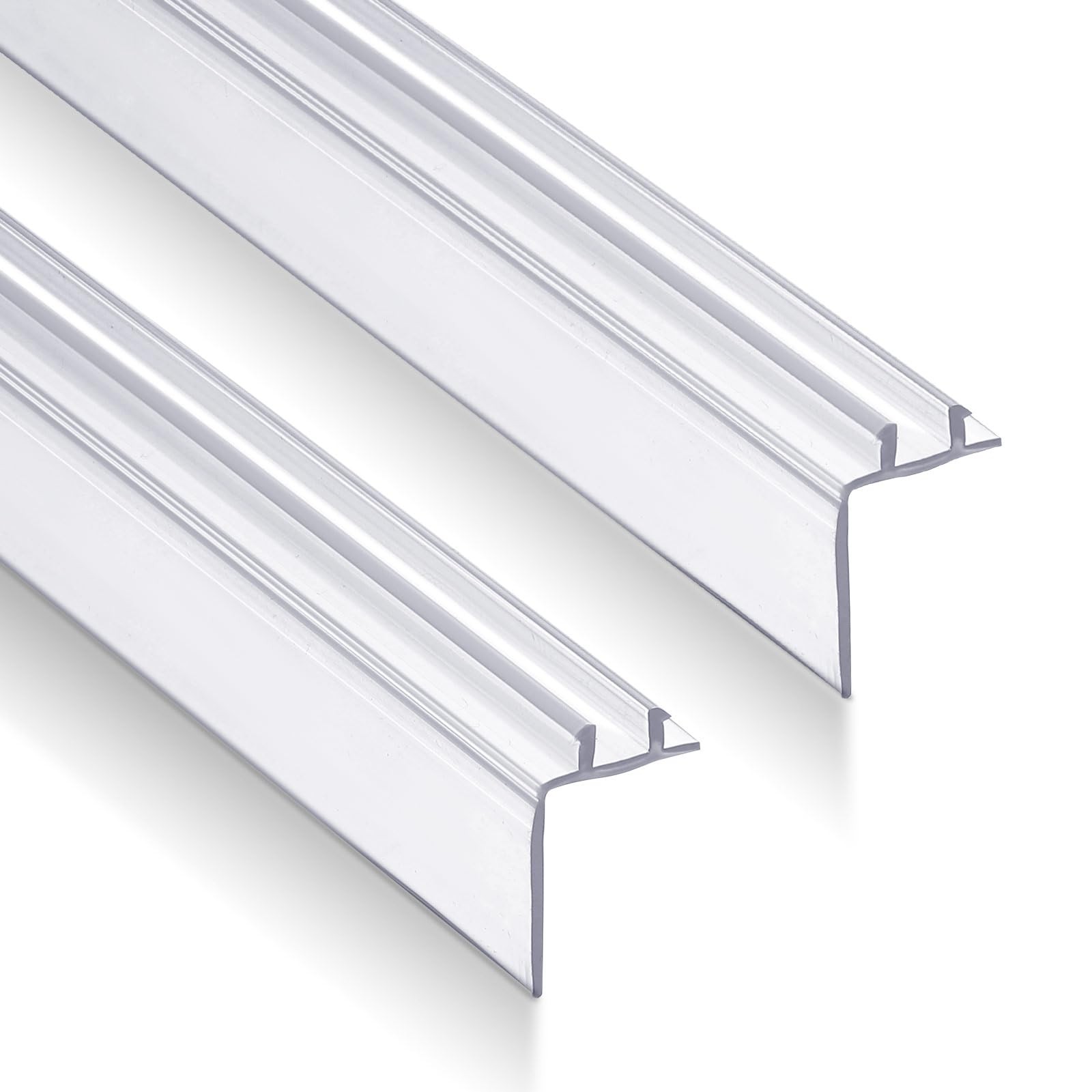 Frienda 2 Pack 32.5 Inch RV Shower Vinyl Sweep Seal Straight Edge for Home or RV