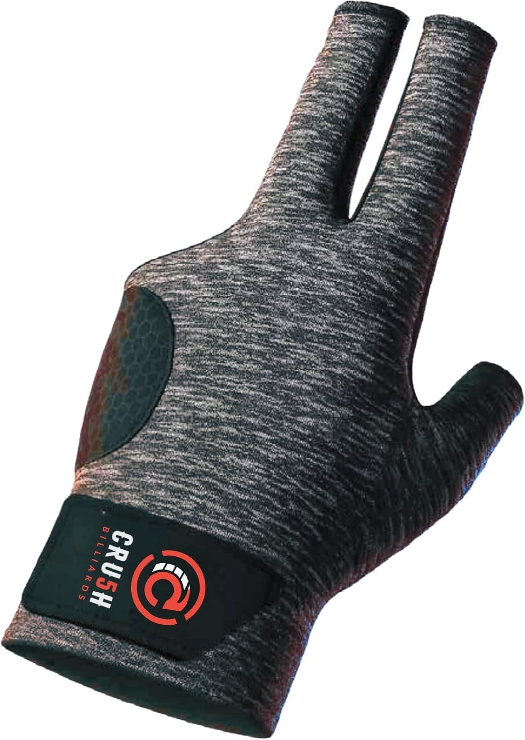 Cru5h Billiards Glove, Pool Glove Left Hand 3 Finger – XS to XL Sizes