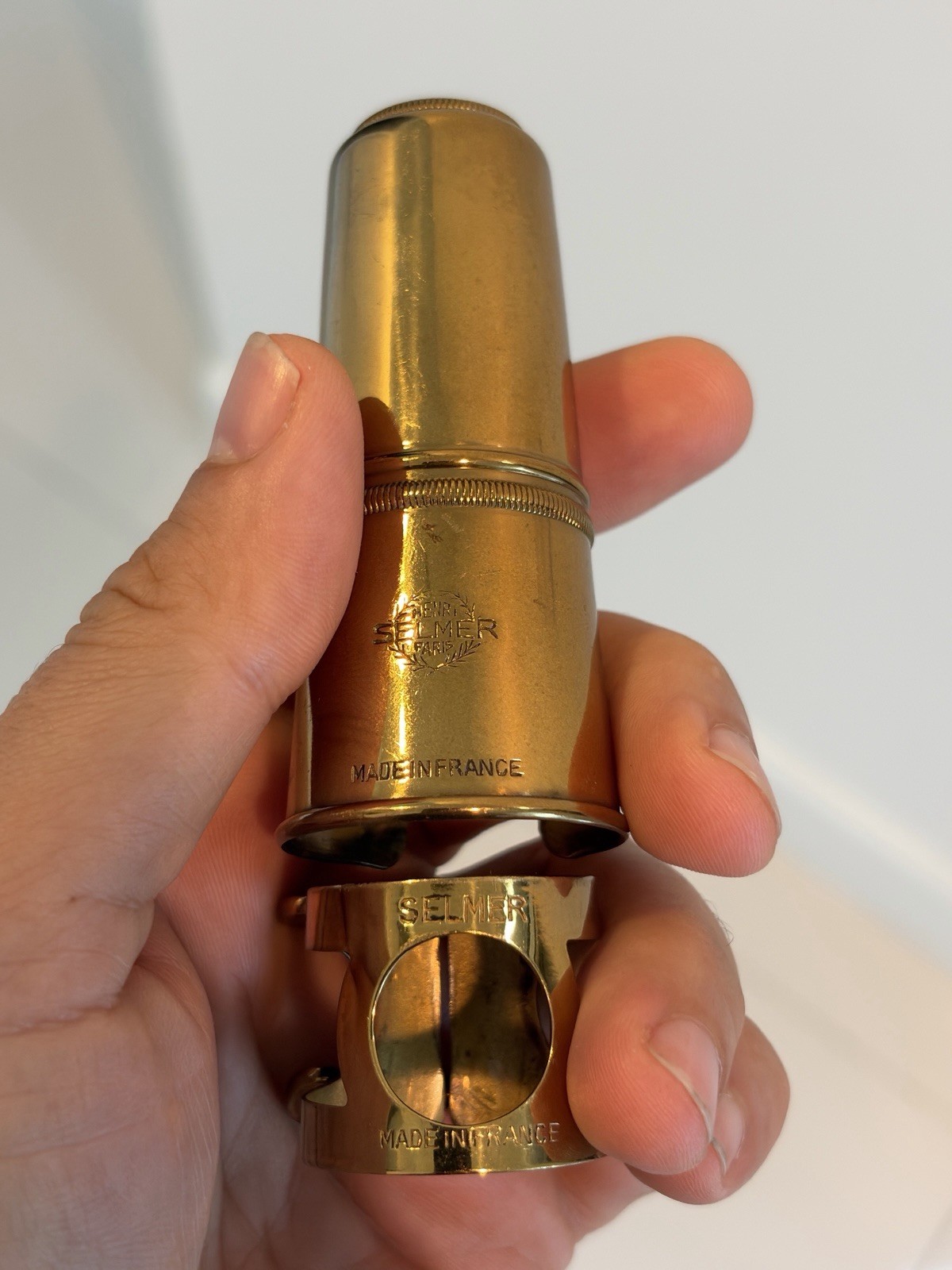 early Vintage Selmer Ligature tenor Saxophone Mouthpiece mark VI SBA very clean