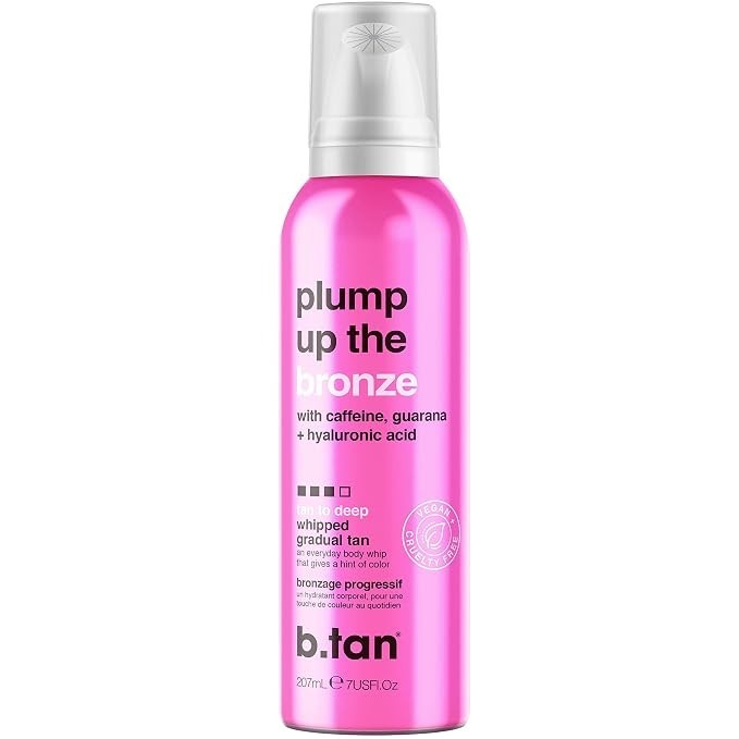 New B.Tan Plump Up The Bronze Whipped Tan to Deep Glow Gradual Tanner 7.05 oz New B.Tan Plump Up The Bronze Whipped Tan to Deep Glow Gradual Tanner 7.05 oz