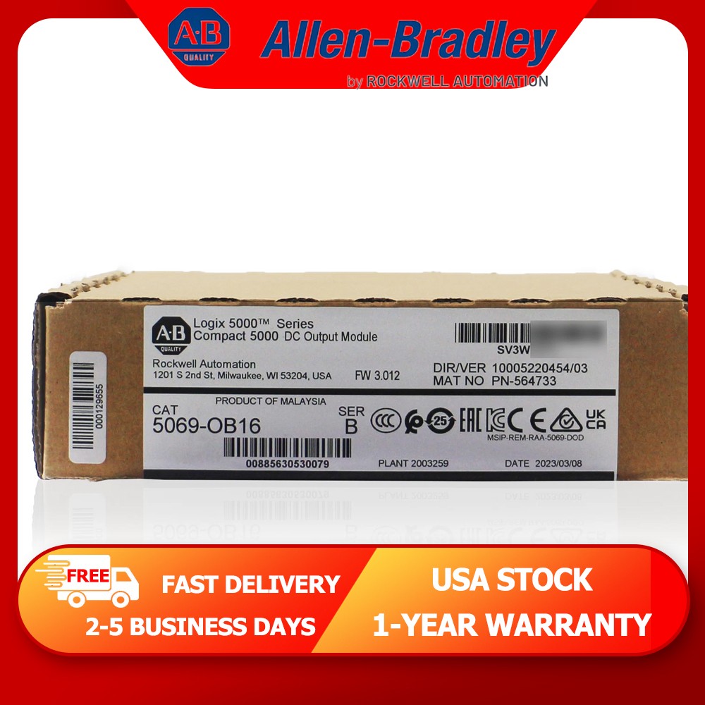 New Original New PLC AB 5069-OB16 SER B Compact 5000 DC Output Module