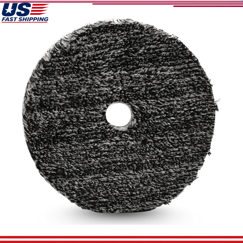URO-Fiber Black White Microfiber Blend Car Buffer Polisher Pad Buff and Shine, 5