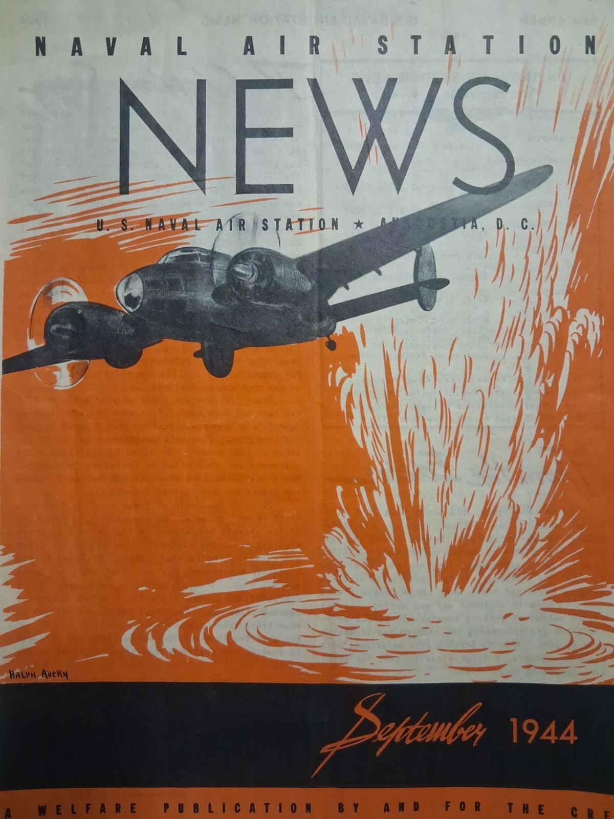 1944 WWII Naval Air Station NEWS US ANACOSTIA DC 1944 WWII Naval Air Station NEWS US ANACOSTIA DC
