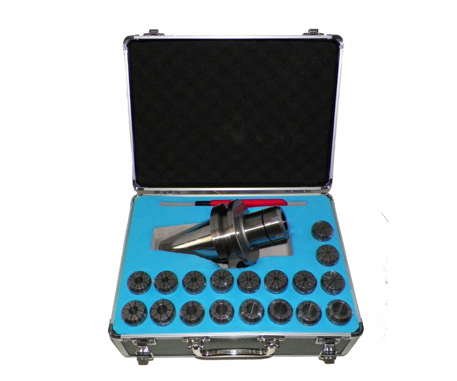 BT50 ER32 MILLING COLLET CHUCK SET 18 PCs 1/8\ BT50 ER32 MILLING COLLET CHUCK SET 18 PCs 1/8\