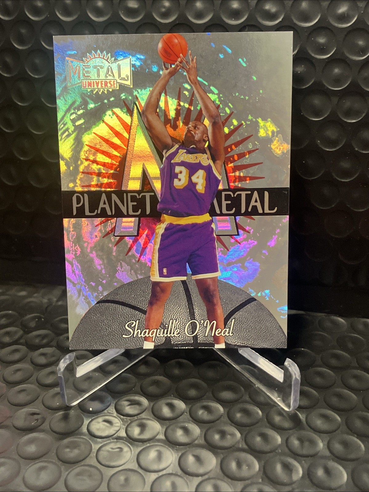 1997-98 Metal Universe - Planet Metal Shaquille O\'Neal #4 PM Very Clean Copy