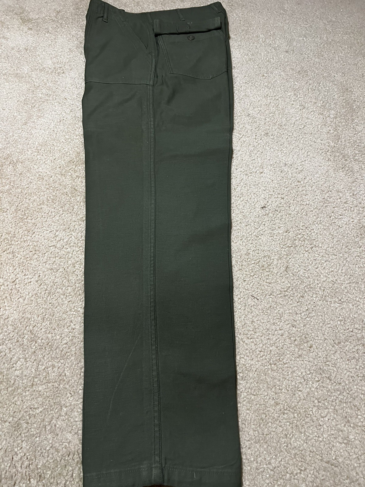 VTG OG 105 Trousers Pants Green Vietnam 8405-00-610-2655 Military 34x33 Mens ‘75 VTG OG 105 Trousers Pants Green Vietnam 8405-00-610-2655 Military 34x33 Mens ‘75