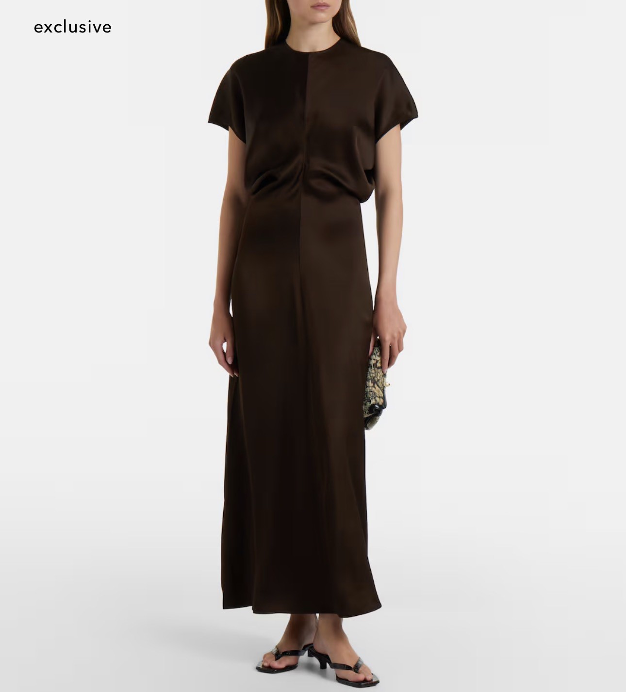 Toteme Women\'s Brown Slouch Waist Maxi Dress Size 32 Toteme Women\'s Brown Slouch Waist Maxi Dress Size 32