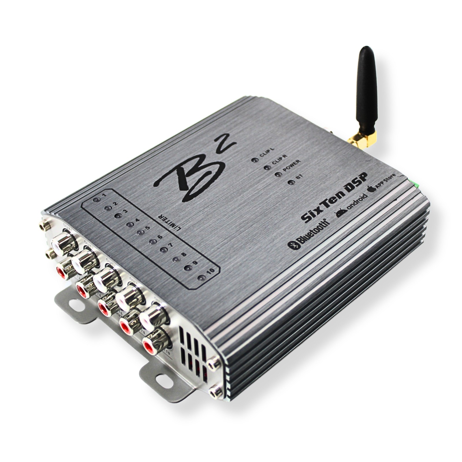B2 Audio Metallic 4v 10 Channel DSP w/ Bluetooth iOS/Android App 96 KHz - 32 Bit