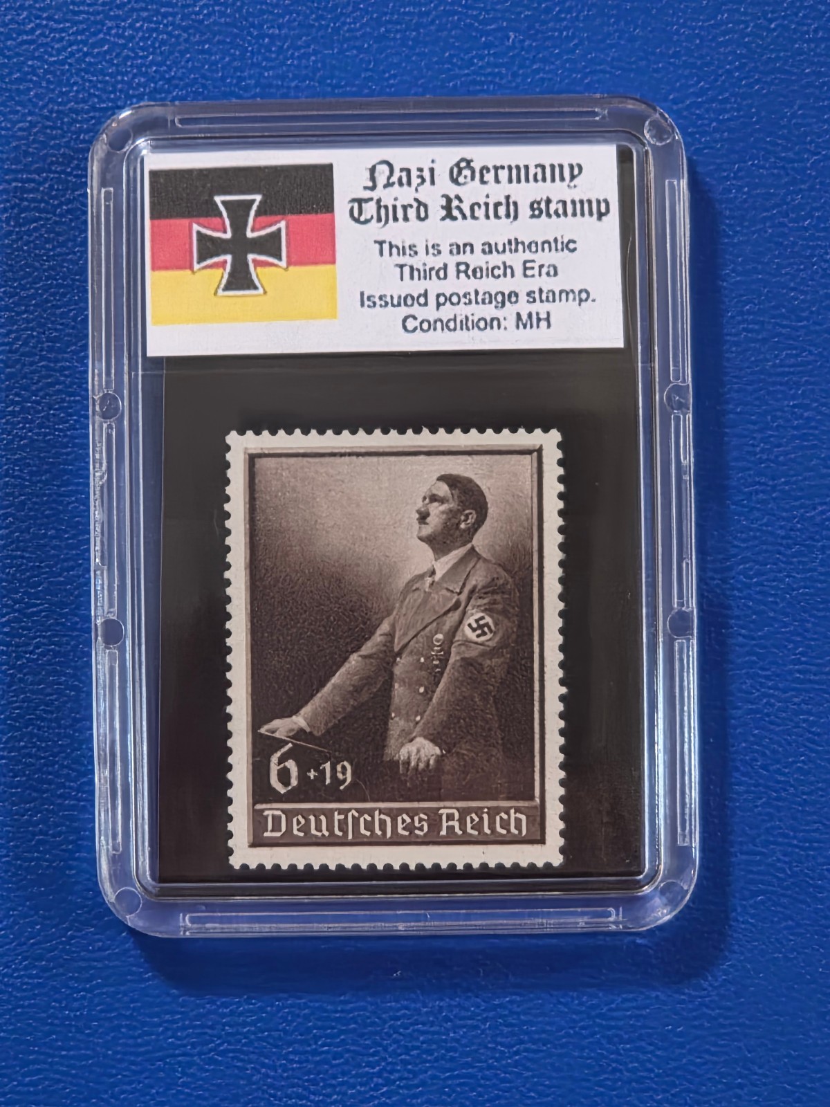Germany - Adolf Hitler Party Rally Speech Stamp from WW2 Nazi German Era MH