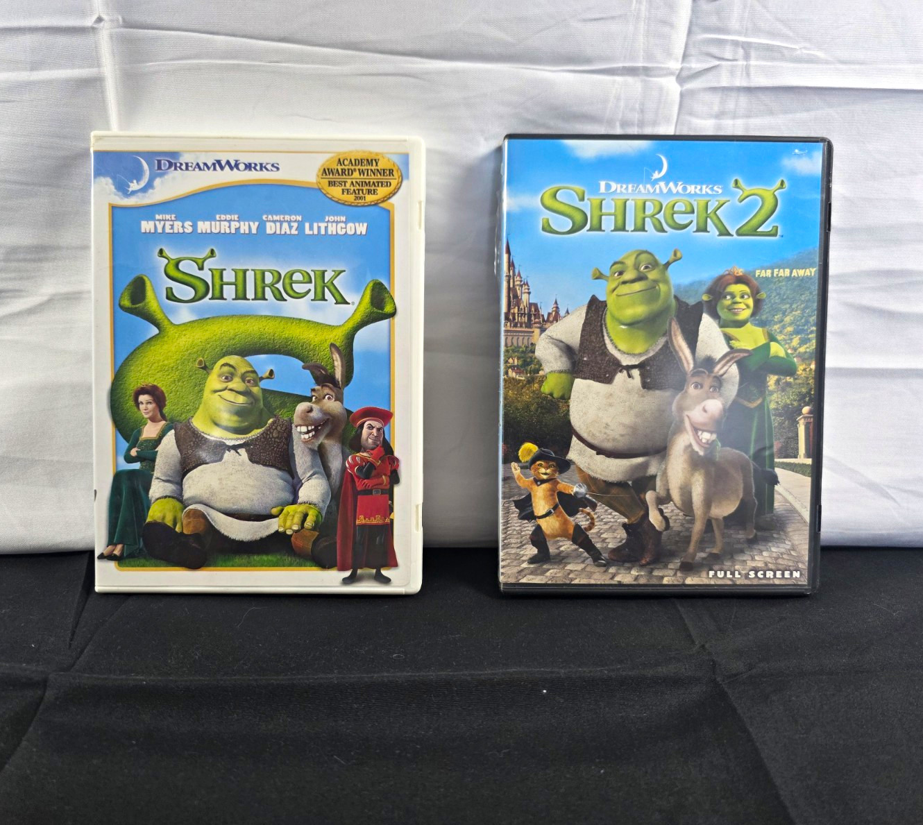 TESTED Shrek 1 And Shrek 2 DVD Lot Excellent Condition WORKING TESTED Shrek 1 And Shrek 2 DVD Lot Excellent Condition WORKING