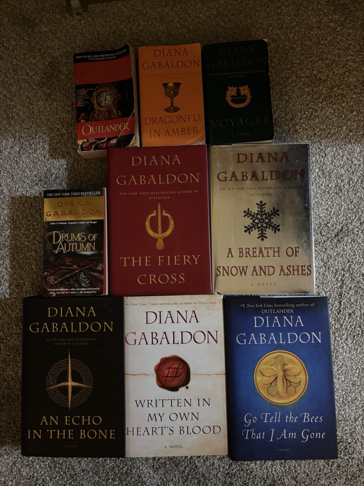 Diana Gabaldon Outlander Complete Series Books 1-9 Set Hardcover Paperback Lot