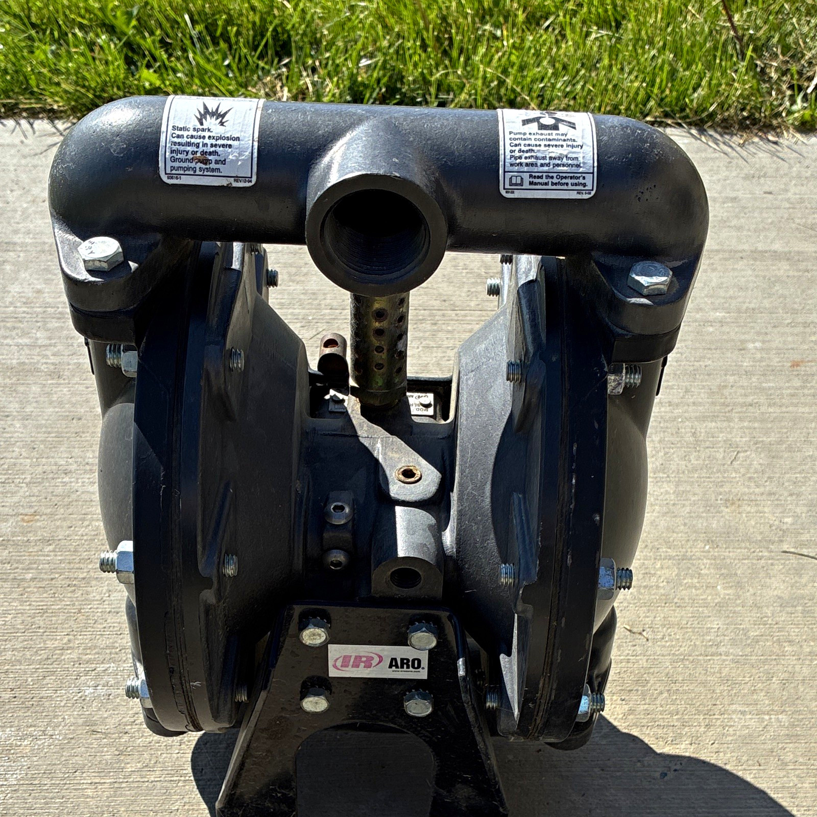 ARO Double Diaphragm Pump Black Industrial Model
