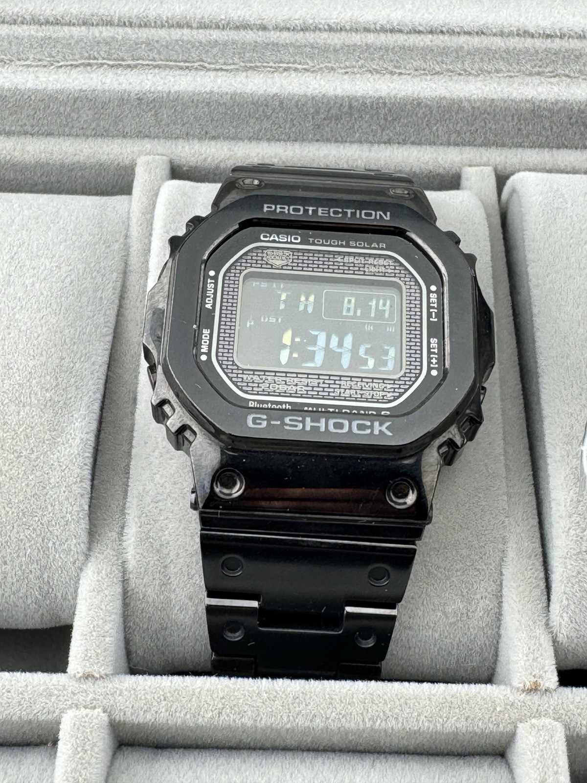 NEGATIVE CASIO G-SHOCK GMW-B5000G-1JF Tough Solar Black Men's Watch FULL METAL NEGATIVE CASIO G-SHOCK GMW-B5000G-1JF Tough Solar Black Men's Watch FULL METAL