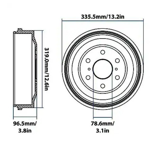 CARQUEST YH274983 BRAKE DRUM