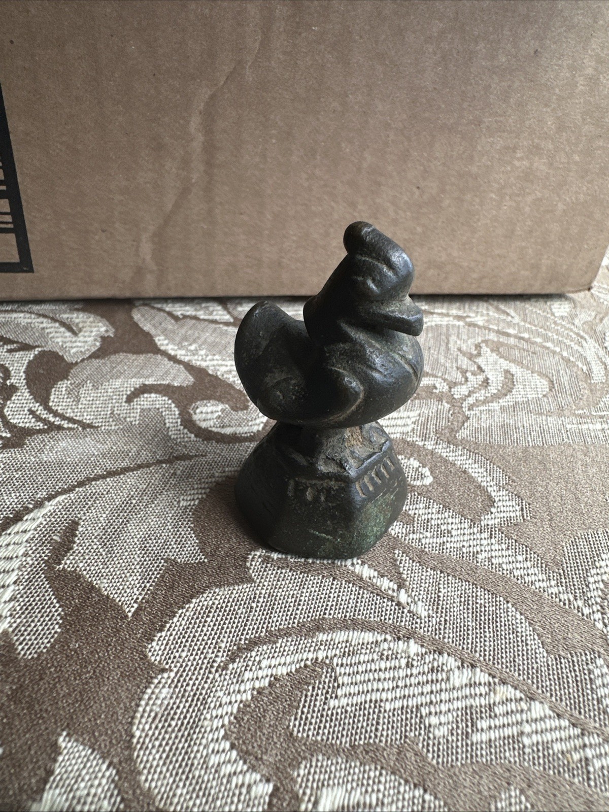 Vintage Burmese Chinthe opium weight