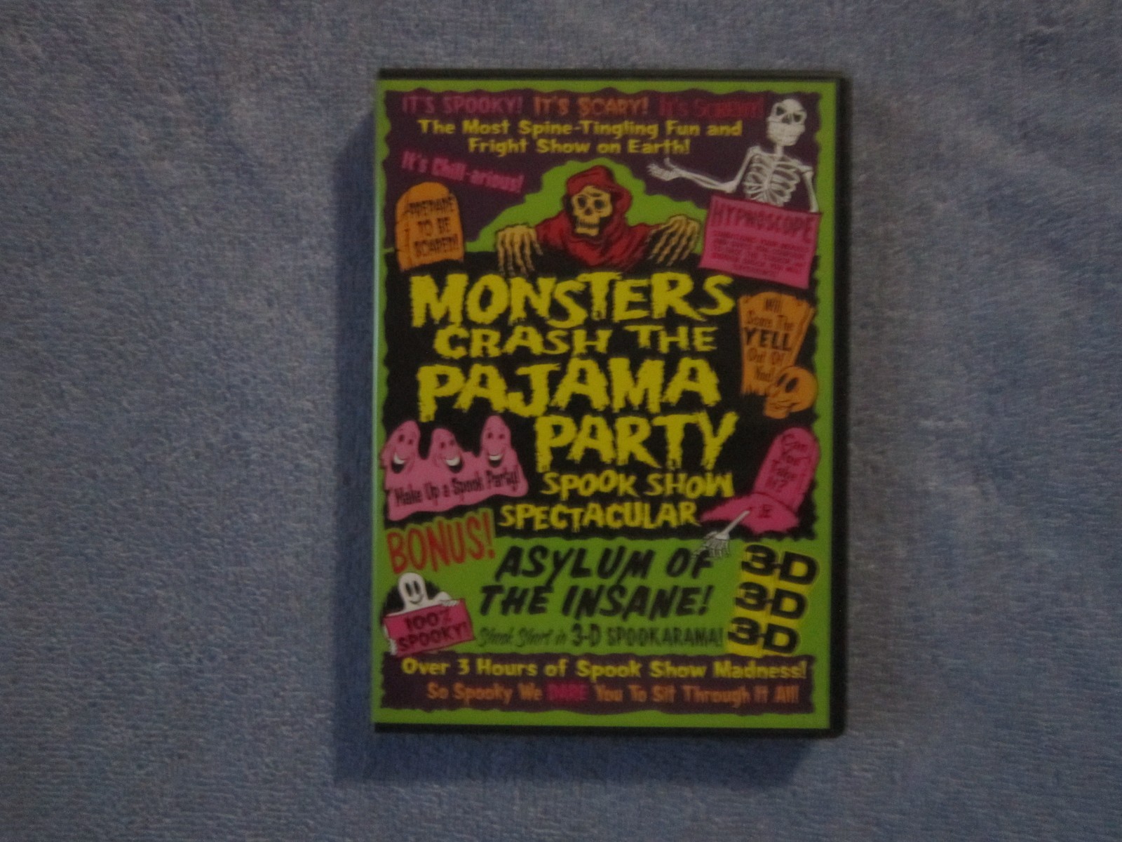 Monsters Crash The Pajama Party Spook Show Spectacular DVD (NO 3D GLASSES)