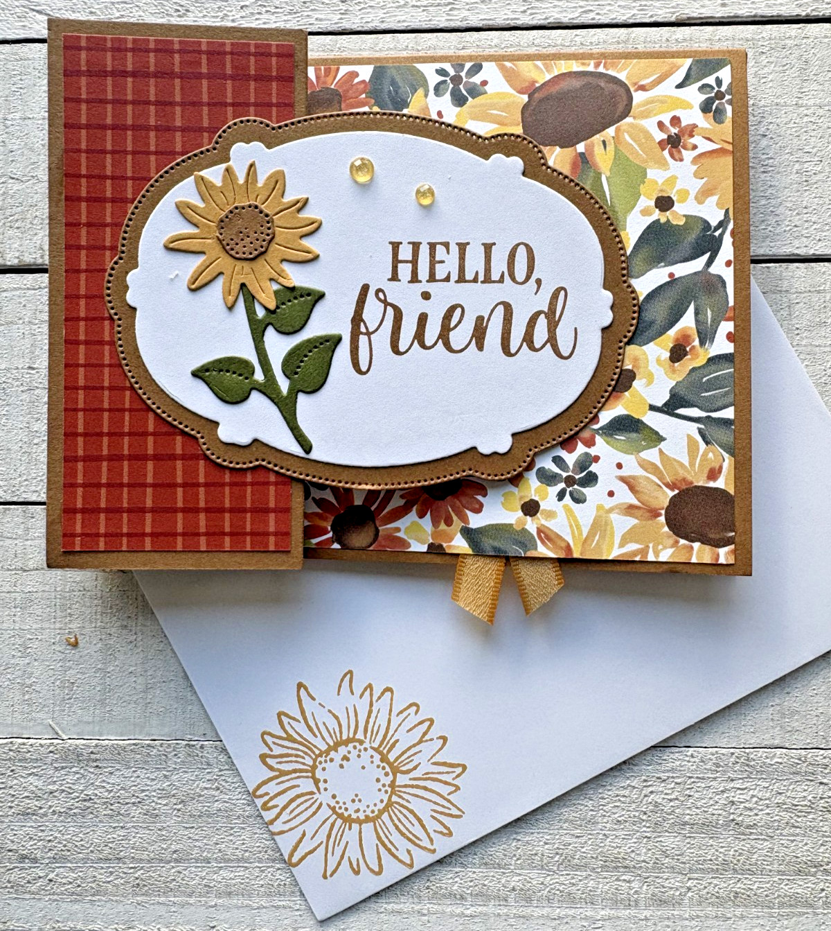 Stampin' Up Card Kit - SUNFLOWER FIELDS- All Inclusive Set of 4 Cards