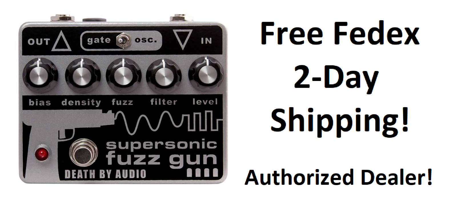 New Death By Audio Supersonic Fuzz Gun Fuzz Guitar Effects Pedal