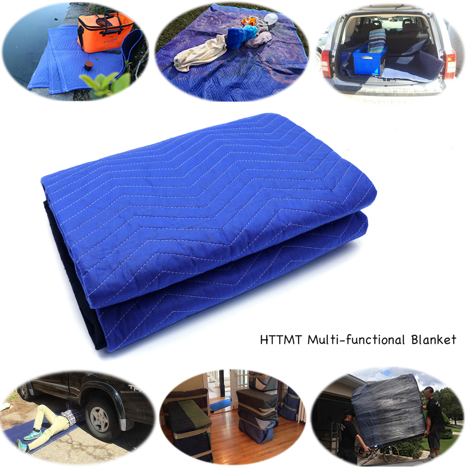72x80 1PC Thick Furniture Moving Packing Blanket For Shipping Furniture Pads