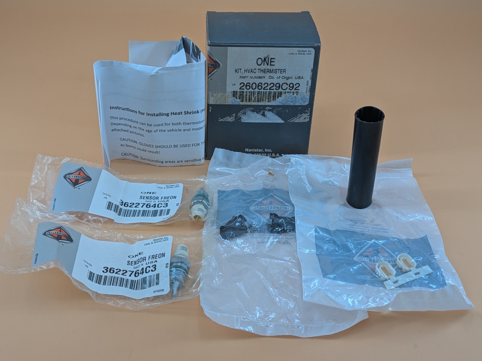 Genuine International HVAC Thermister Kit 2606229C92 - NOS NIB NEW Open Box
