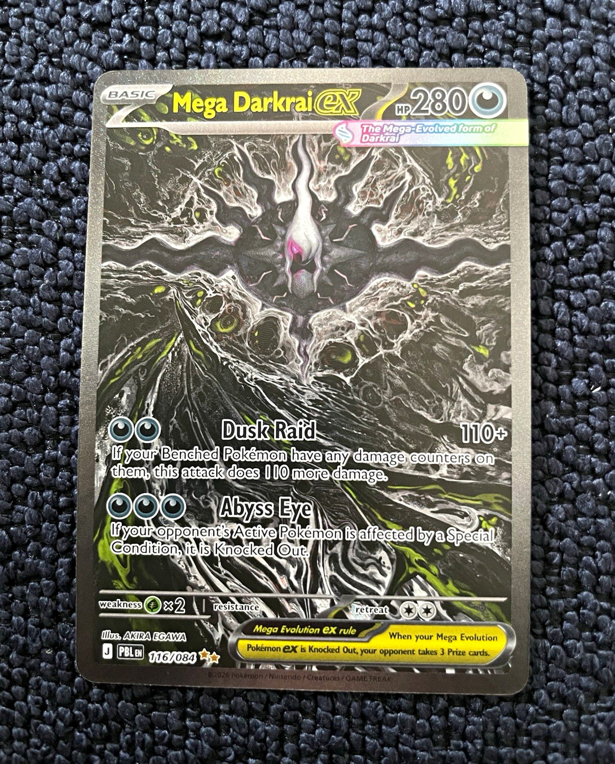 Mega Darkrai EX 116/084 PBL SIR Full Art Holo Mega Darkrai EX 116/084 PBL SIR Full Art Holo