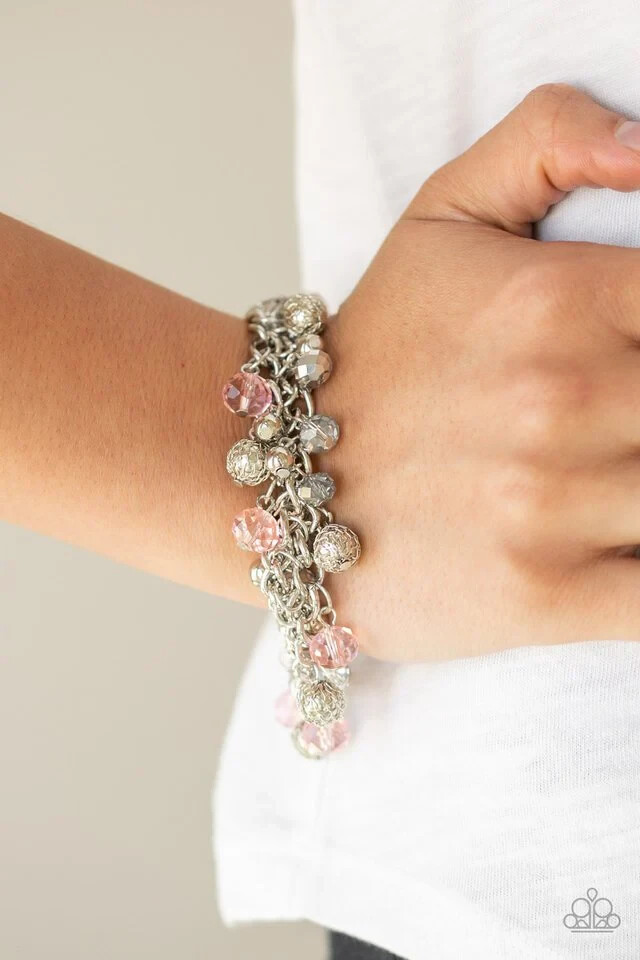 Paparazzi Jewelry Accessories - The Party Planner - Pink Bracelet - Vintage