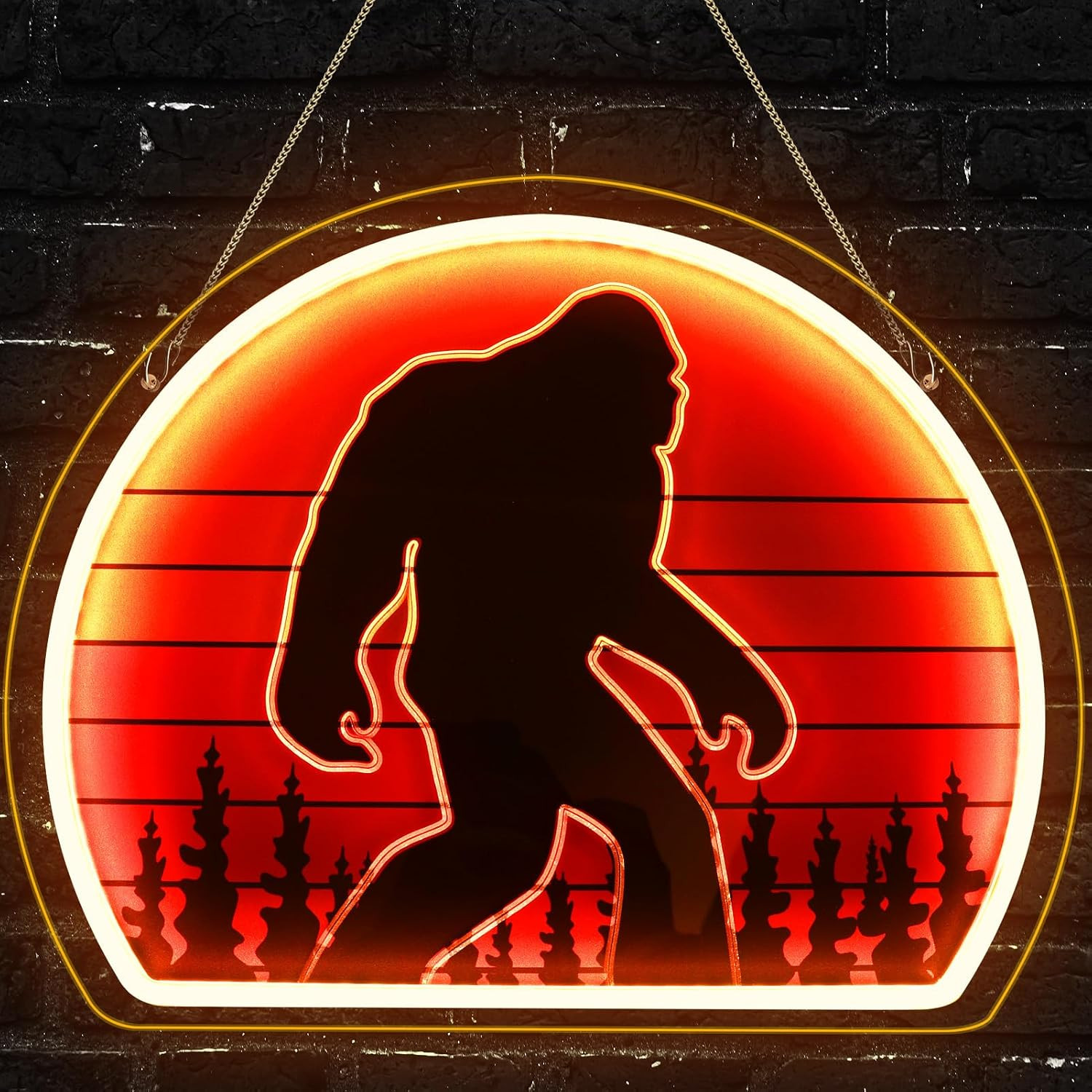 Bigfoot Neon Sign Sasquatch Light Funny Big Foot Wall Decor LED Gift Bigfoot Neon Sign Sasquatch Light Funny Big Foot Wall Decor LED Gift