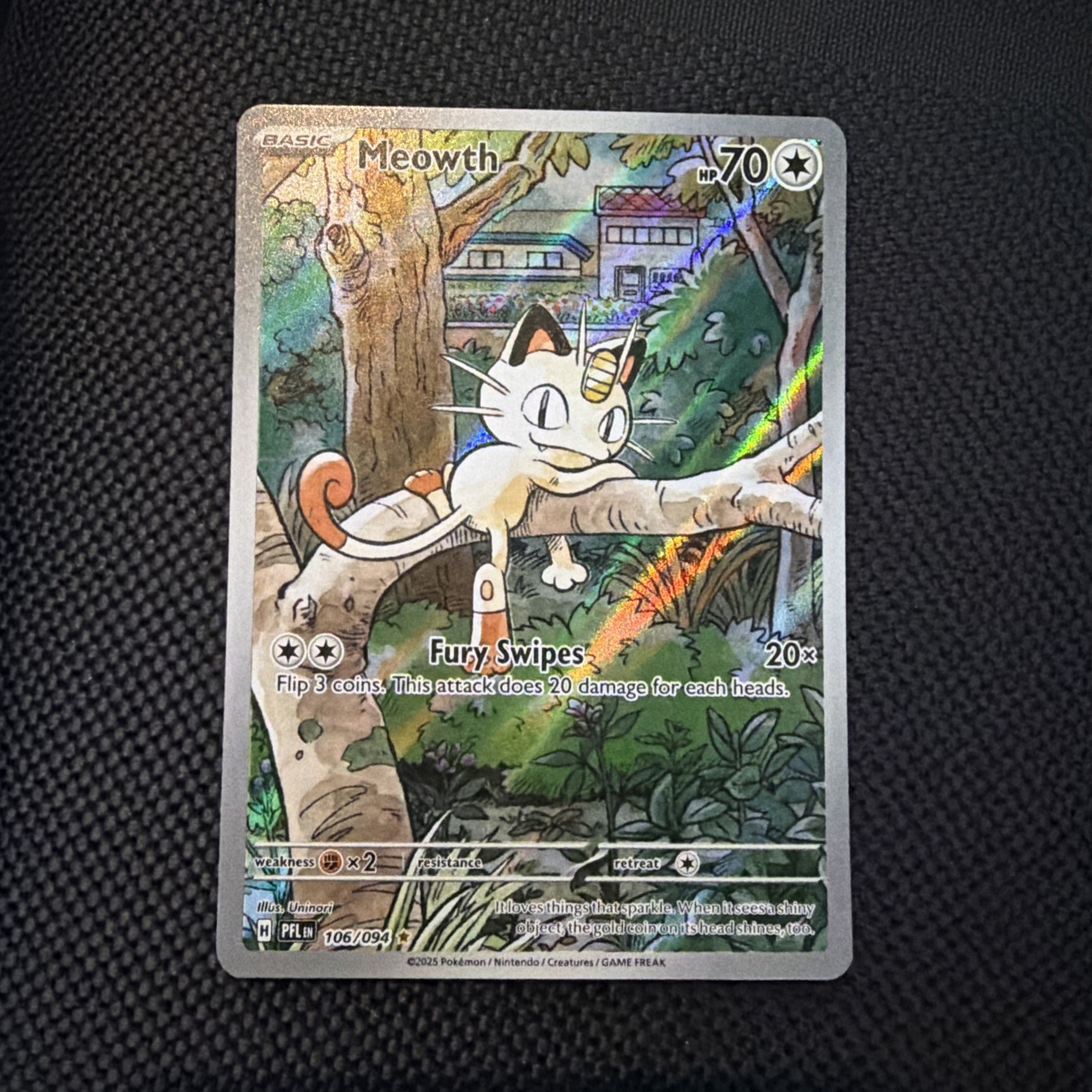 Pokémon Meowth 106/094 – Phantasmal Flames – English IR (Illustration Rare) Pokémon Meowth 106/094 – Phantasmal Flames – English IR (Illustration Rare)
