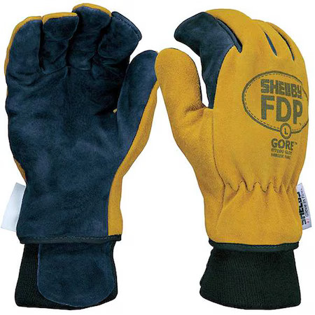 Shelby 5225 L Firefighters Gloves, L, Pigskin Lthr, Pr