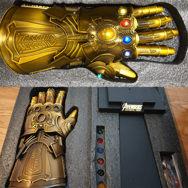 1/1 The Avenger Thanos Infinity Gauntlet Metal Wearable Infinity stones In Stock