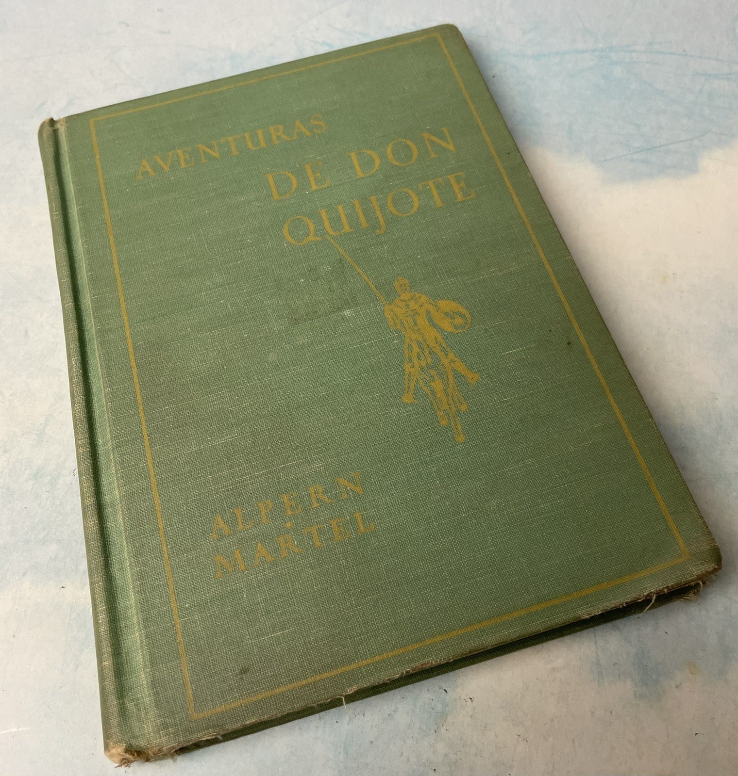 Vintage 1935 Aventuras De Don Quijote Cervantes Spanish Hardcover School Book